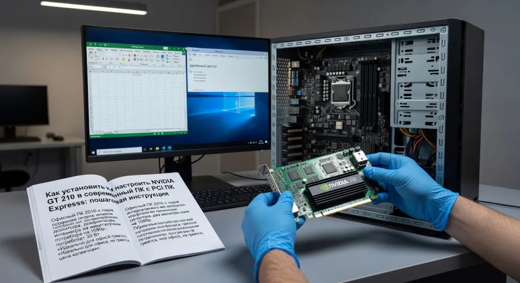 Как установить и настроить NVIDIA GT 210 в современный ПК с PCI Express: пошаговая инструкция