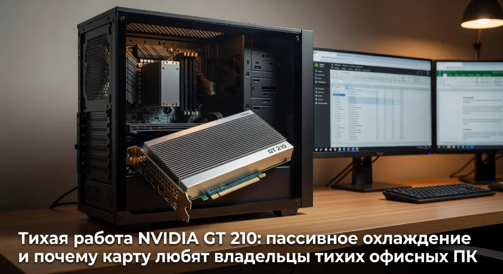 Тихая работа NVIDIA GT 210: пассивное охлаждение и почему карту любят владельцы тихих офисных ПК
