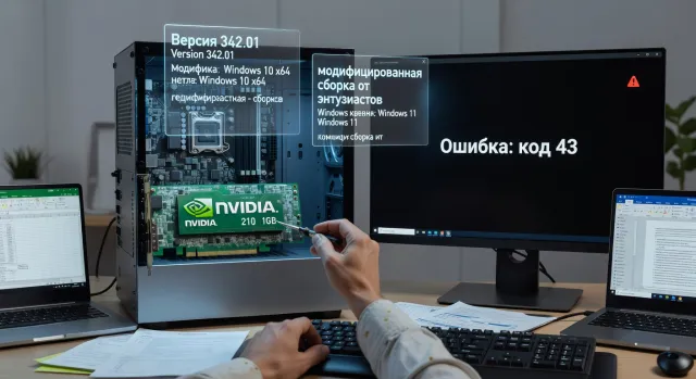 Драйверы NVIDIA GT 210 для Windows 10 и 11: где скачать рабочие версии и решить проблему совместимости